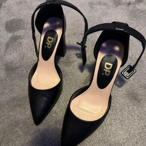 Dorothy Perkins Classic Black Ankle Strap Heels